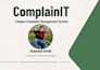 build a custom complaint management system with qr code and admin dashboard